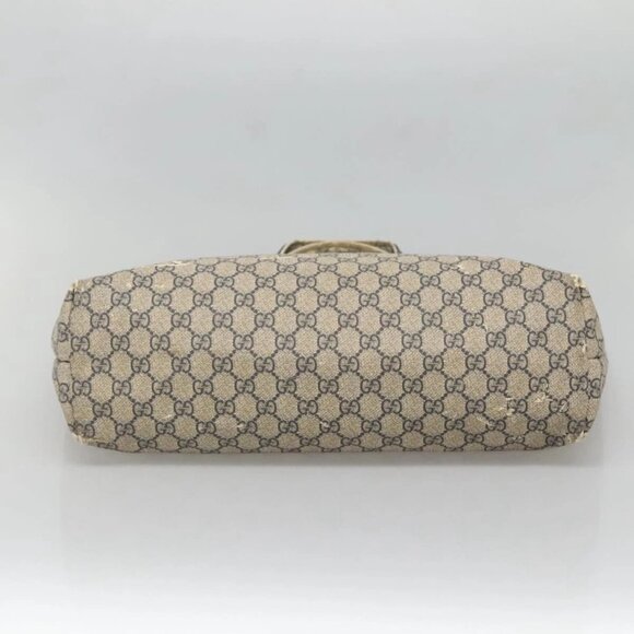 GUCCI GG Supreme Sherry Line Tote Bag PVC Navy Silver 211134 Auth bs27569 - Picture 7 of 16